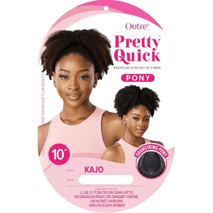 Outre Pretty Quick Drawstring Ponytail - KAJO 10" - Image 6