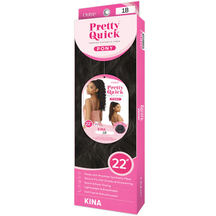 Outre Pretty Quick Drawstring Ponytail - KINA - Image 4