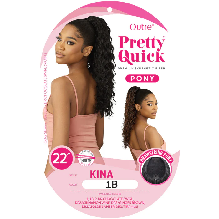 Outre Pretty Quick Drawstring Ponytail - KINA - Image 5