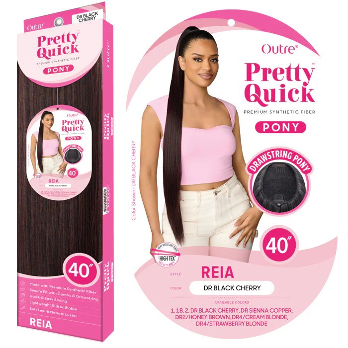 Outre Pretty Quick Drawstring Ponytail - REIA - Image 3