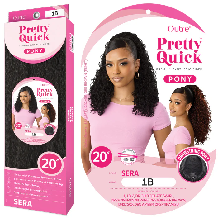 Outre Pretty Quick Drawstring Ponytail - SERA - Image 4