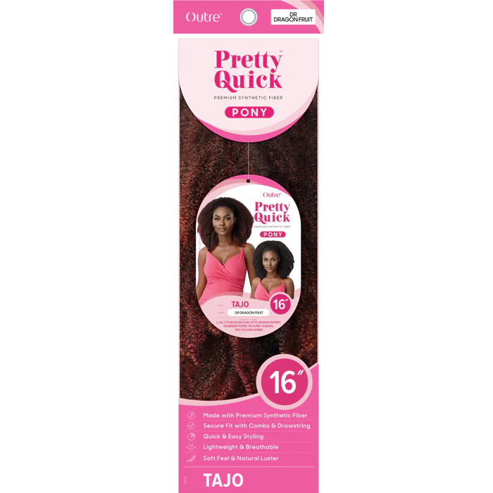 Outre Pretty Quick Drawstring Ponytail - TAJO 16" - Image 3
