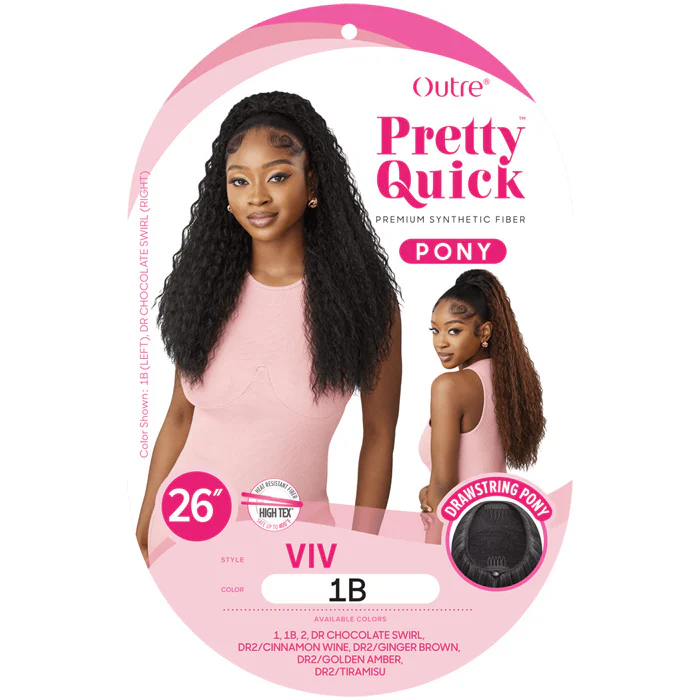 Outre Pretty Quick Drawstring Ponytail - VIV 26" - Image 4