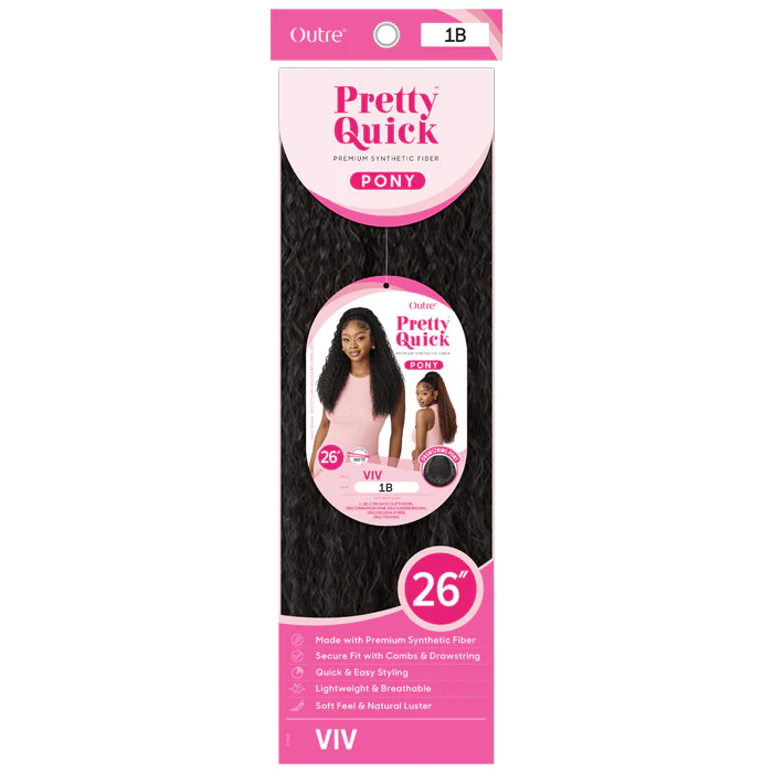 Outre Pretty Quick Drawstring Ponytail - VIV 26" - Image 5