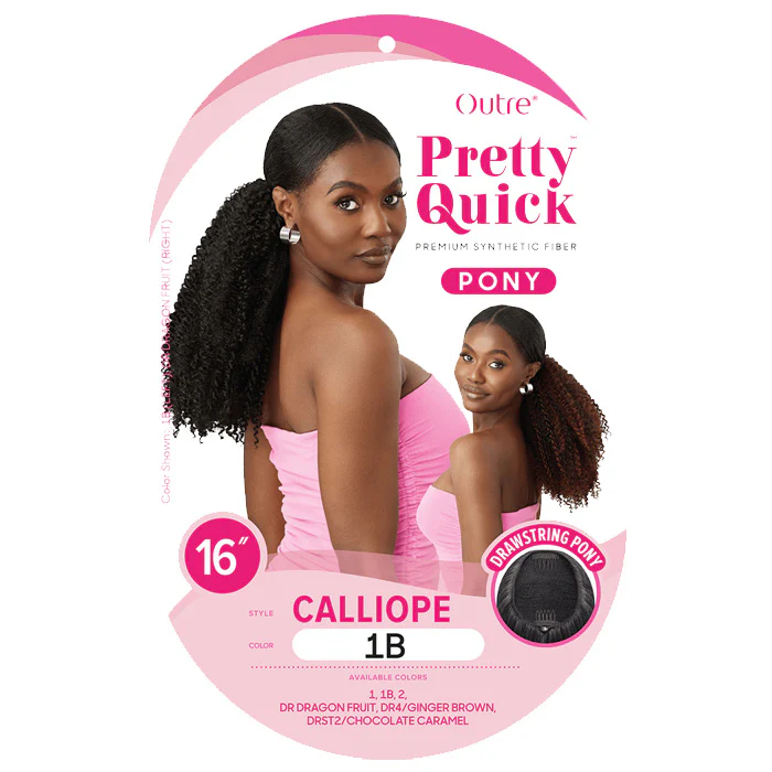 Outre Pretty Quick Drawstring Synthetic Ponytail - CALLIOPE - Image 4