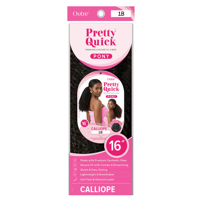 Outre Pretty Quick Drawstring Synthetic Ponytail - CALLIOPE - Image 5