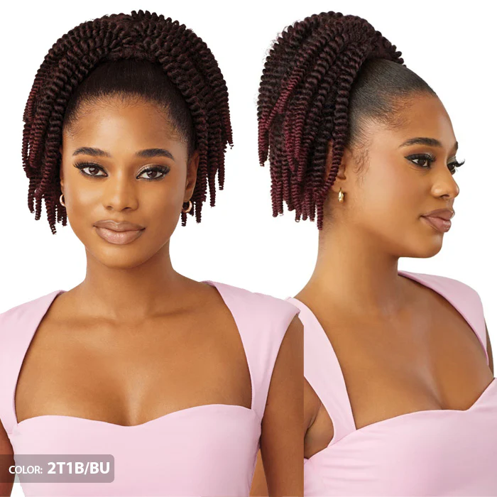 Outre Pretty Quick Fluffed Drawstring Ponytail - SPRING TWIST 10" - Image 2