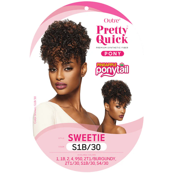 Outre Pretty Quick Pineapple Ponytail - SWEETIE - Image 7