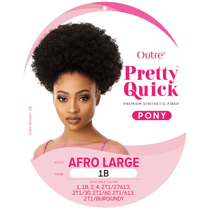 Outre Pretty Quick Drawstring Ponytail - AFRO LARGE - Image 3