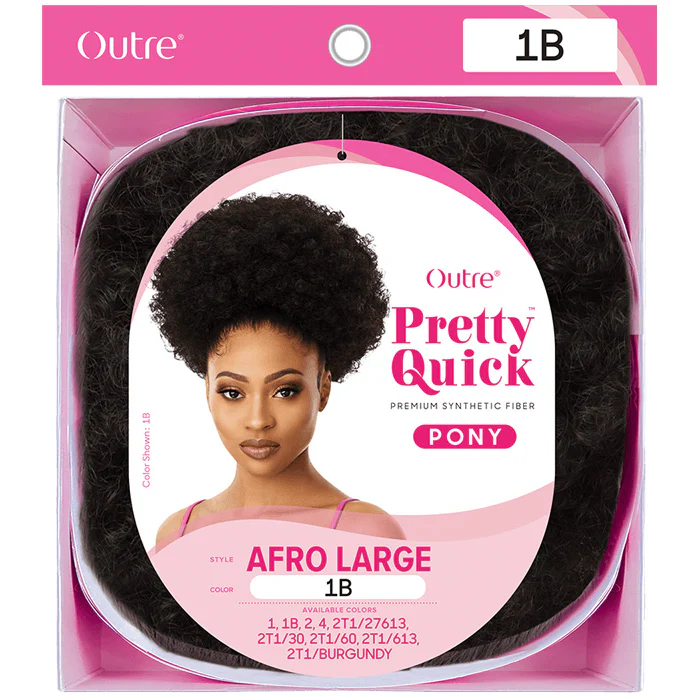 Outre Pretty Quick Drawstring Ponytail - AFRO LARGE - Image 4