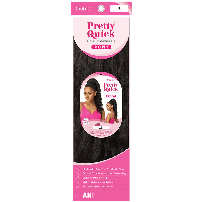 Outre Pretty Quick Drawstring Ponytail - ANI - Image 5