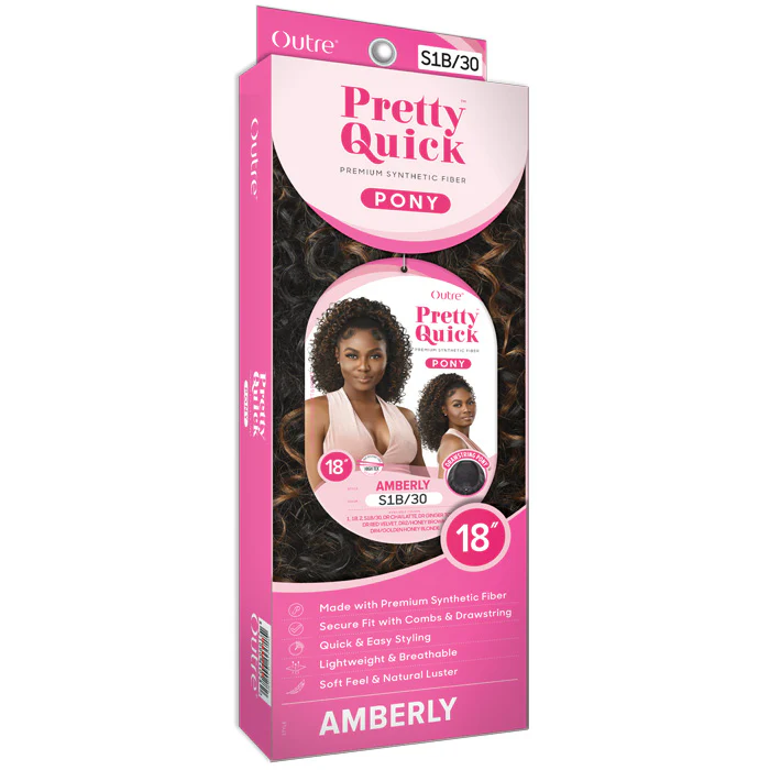 Outre Pretty Quick Drawstring Ponytail - AMBERLY - Image 5