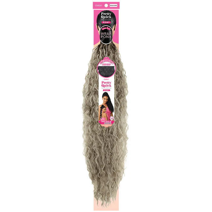 Outre Pretty Quick Synthetic Wrap Ponytail - CRIMP WAVE 30" - Image 5
