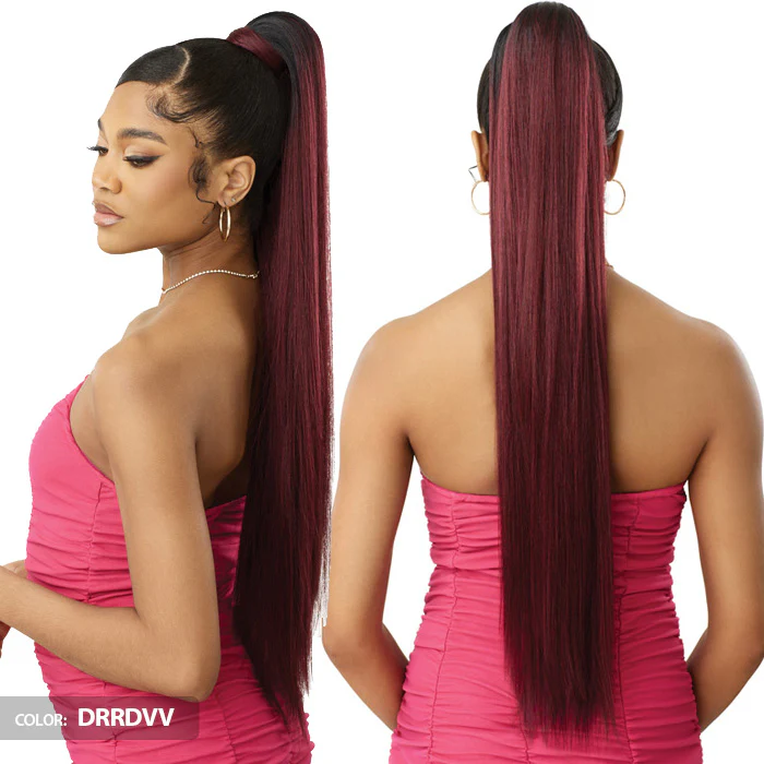 Outre Pretty Quick Velvety Soft Wrap Around Ponytail - BONE STRAIGHT 34" - Image 3