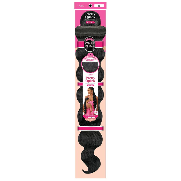 Outre Pretty Quick Wrap Around Pony - FINGER WAVE 24" - Image 4