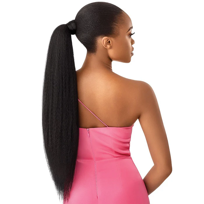 Outre Pretty Quick Wrap Around Ponytail Bulk Free - JUMBO KINKY STRAIGHT 24" - Image 2