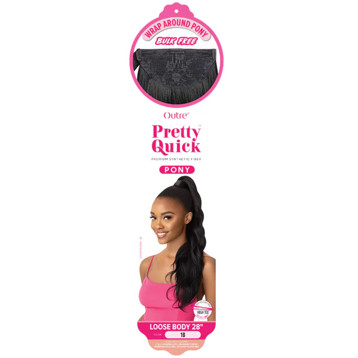 Outre Pretty Quick Wrap Ponytail - LOOSE BODY 28" - Image 3