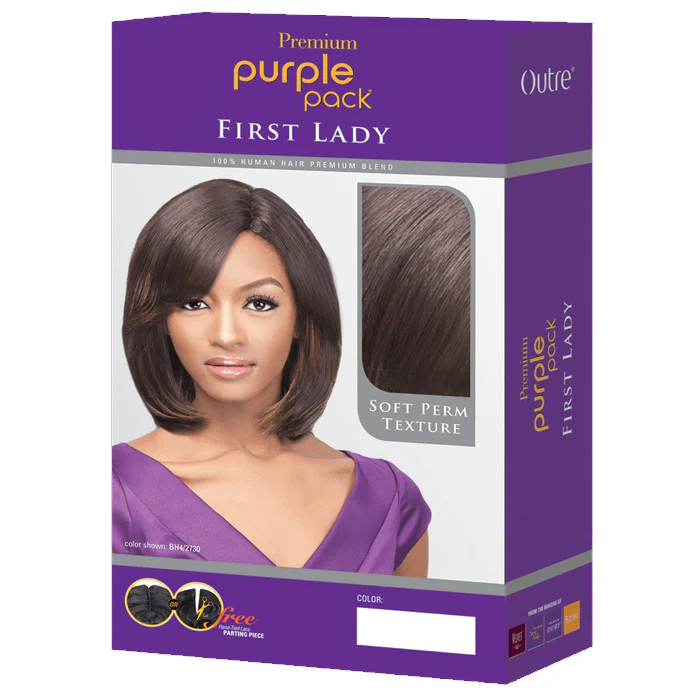 Outre Premium Purple Pack Weave 100% Human Hair Blend - FIRST LADY - Image 4