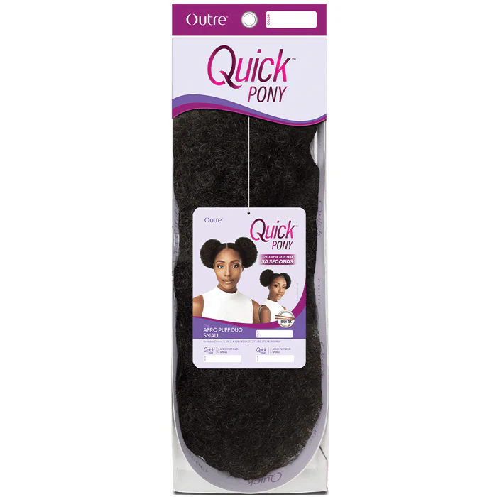 Outre Quick Pony Drawstring Ponytail - AFRO PUFF DUO SMALL - Image 6