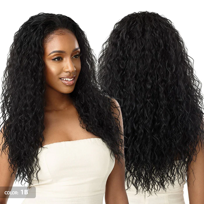 Outre Quick Weave Wet & Wavy Style Half Wig - BEACH CURL 24" - Image 3