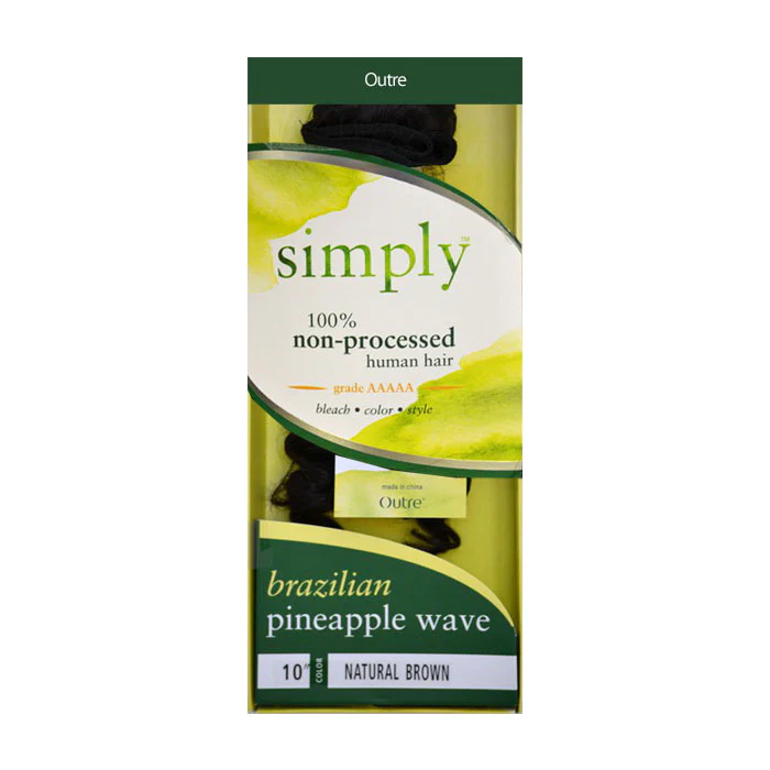 Outre Simply 100% Non-Processed Human Hair Weave - BRAZILIAN PINEAPPLE WAVE 20" - Image 2