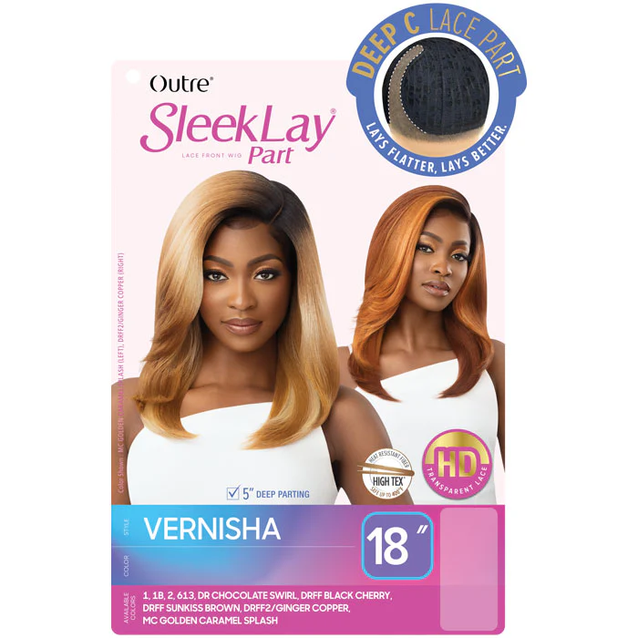 Outre Sleek Lay 5" Deep C-Part HD Lace Front Wig - VERNISHA - Image 4