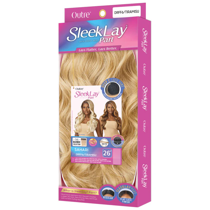 Outre Sleek Lay Glueless HD Lace Front Wig - SAHARI - Deep C-Part Lace - Image 5