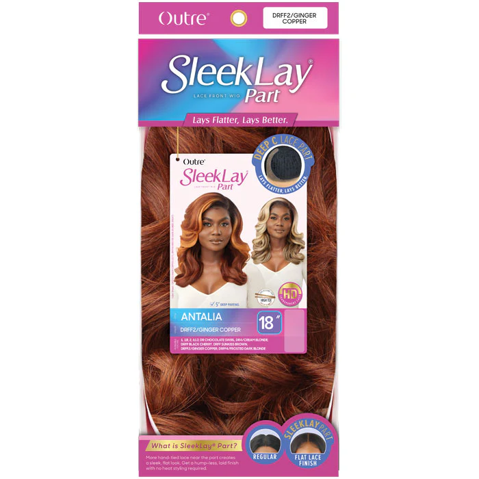 Outre Sleek Lay HD Deep C-Part Lace Front Wig - ANTALIA - Image 4