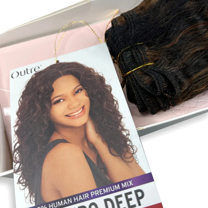 Outre Sol Human Hair Blend Weave - EURO DEEP 12"/14" - Image 3
