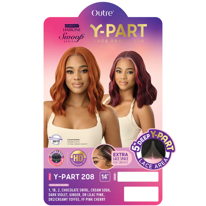 Outre Swoop Series Perfect Hairline Glueless 5" HD Deep Lace Front Wig - Y-PART 208 - Image 4
