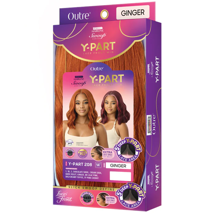 Outre Swoop Series Perfect Hairline Glueless 5" HD Deep Lace Front Wig - Y-PART 208 - Image 5