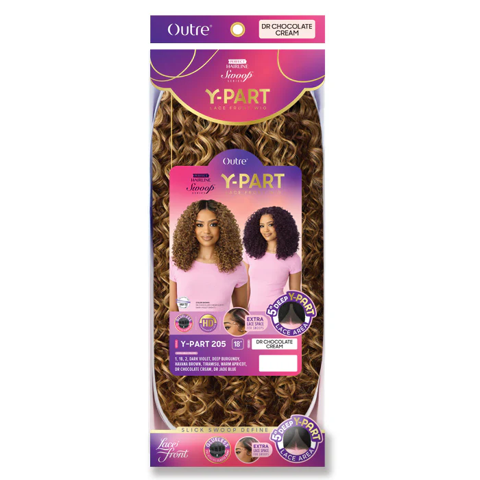 Outre Swoop Series Perfect Hairline Glueless HD 5" Y-Part Lace Front Wig - Y-PART 205 - Image 5