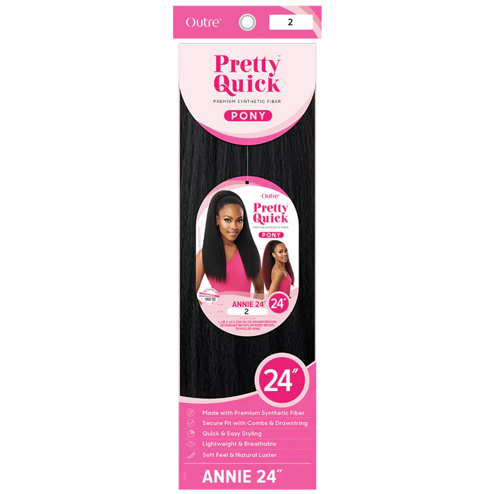 Outre Pretty Quick Drawstring Ponytail - ANNIE 24" - Image 6