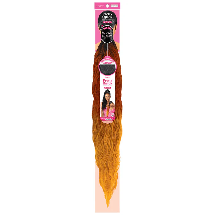 Outre Synthetic Pretty Quick Ponytail - NATURAL WAVE 24" - Image 3