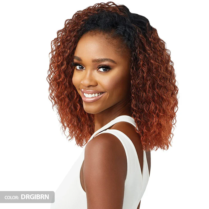 Outre Quick Weave Wet & Wavy Style Half Wig - DEEP CURL 14" - Image 2