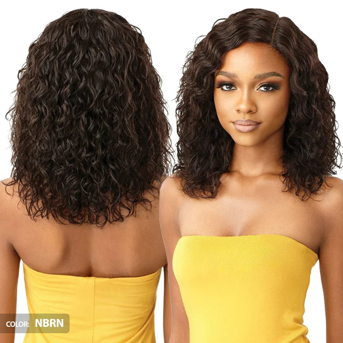 Outre The Daily Wig 100% Unprocessed Human Hair Lace Part Wig - DEEP CURL 16 - Image 2