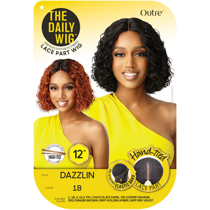 Outre The Daily Wig Hand-Tied Lace Part Wig - DAZZLIN - Image 4