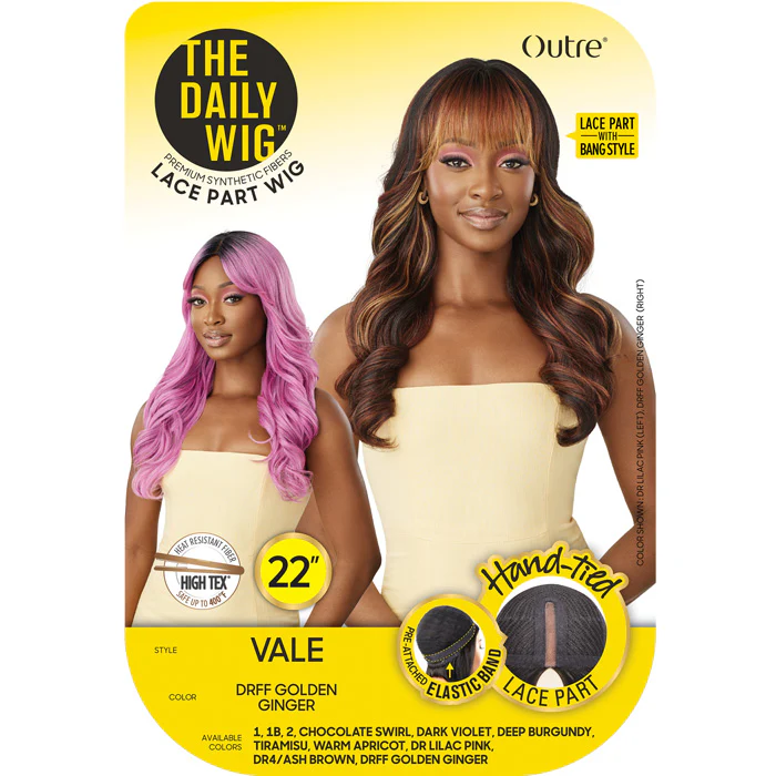 Outre The Daily Wig Lace Part Wig - VALE - with Bang Style - Image 4