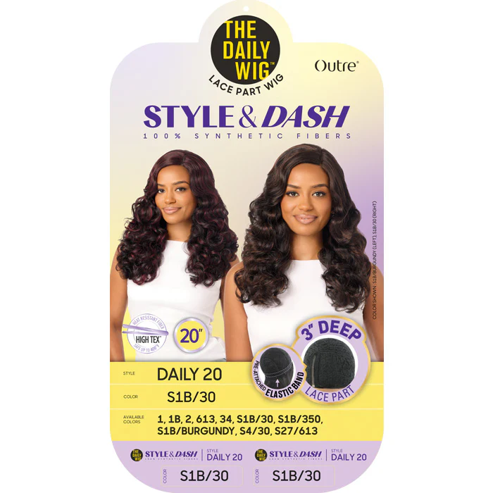 Outre The Daily Wig Style & Dash 3" Deep Lace Part Wig - DAILY 20 - Image 5