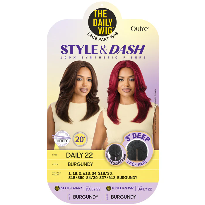 Outre The Daily Wig Style & Dash 3" Deep Lace Part Wig - DAILY 22 - Image 4