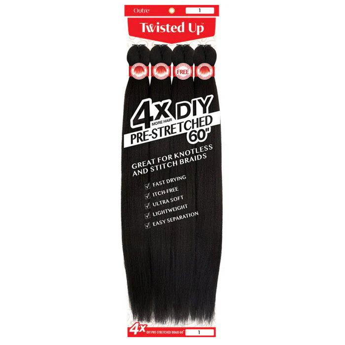 Outre Twisted Up DIY Crochet Braids - PRE-STRETCHED 40"/50"/60" 4X - Image 3