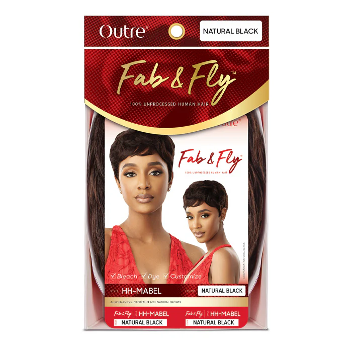 Outre Unprocessed Human Hair Fab & Fly Full Cap Wig HH-MABEL - Image 5