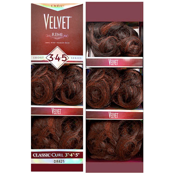 Outre Velvet 100% Remi Human Hair Weave - CLASSIC CURL 3 Pcs (Short 3"4"5 Series) - Image 2