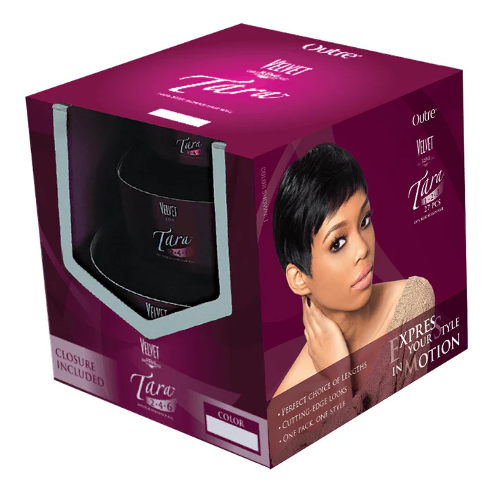Outre Velvet 100% Remi Human Hair Weave TARA123 - 27 Pcs + Closure - Image 3