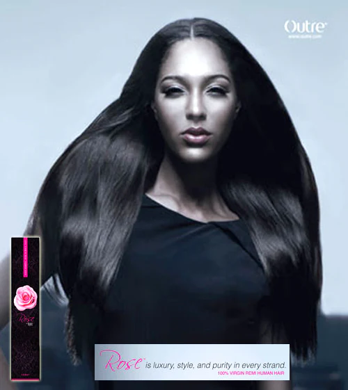 Outre Velvet 100% Virgin Remi Human Hair Yaki Weave ROSE 10/12/14" - Image 4