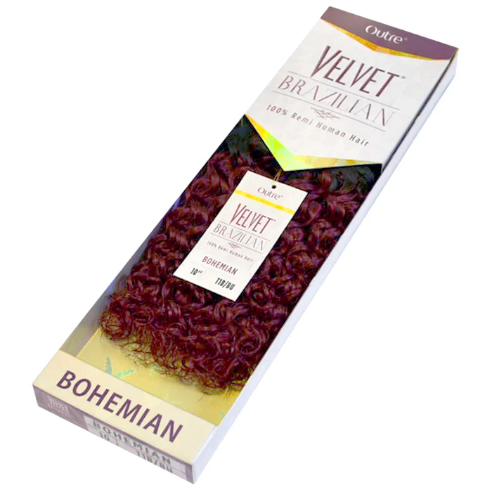 Outre Velvet Brazilian 100% Remi Human Hair Weave - BOHEMIAN 12/14" - Image 2