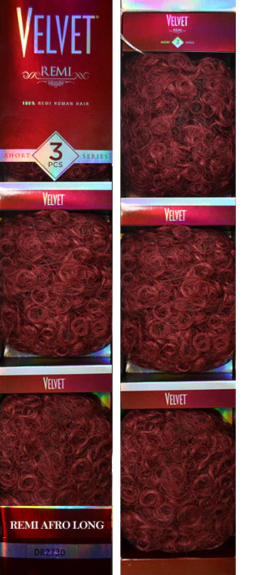 Outre Velvet 100% Remi Human Hair REMI AFRO LONG Weave 3 Pcs (Short Series) - Image 3