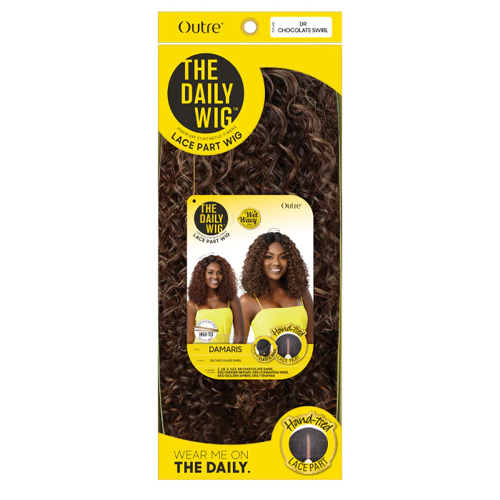 Outre The Daily Wig Wet and Wavy Lace Part Wig - DAMARIS - Image 4