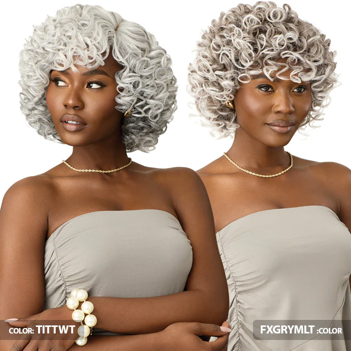 Outre Wigpop Gray Glow Full Wig Lace Crown Part - GLOW 1 - Image 2