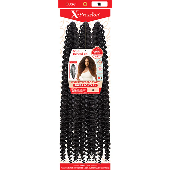 Outre X Pression Twisted Up Crochet Braid - WATERWAVE FRO TWIST SUPER LONG 3X - Image 3